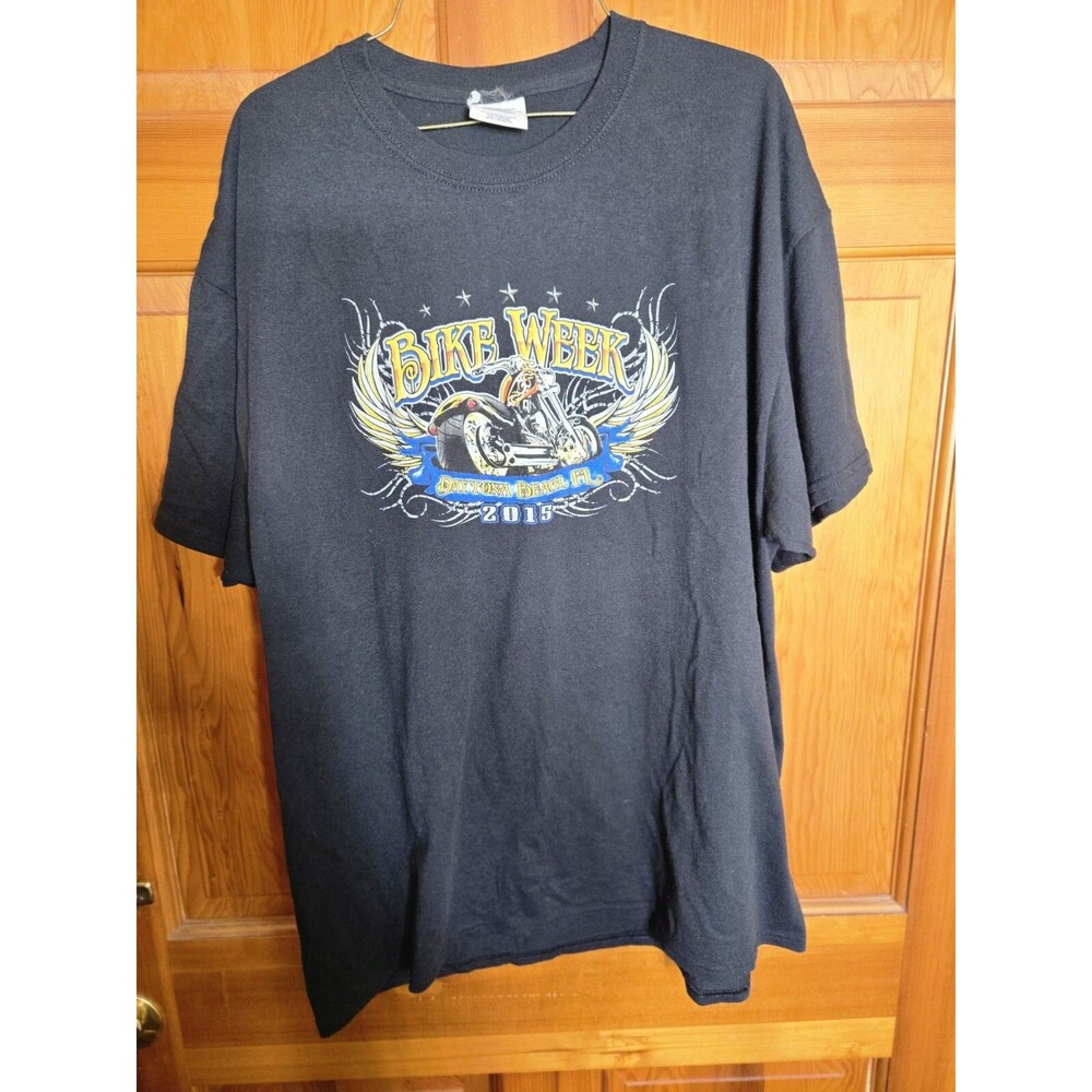 Motorcycle Biker Shirt XL Daytona Beach Bike Week 2015 74th Anniversary Florida